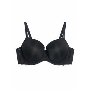 Torrid 50DDD Strapless Convertible Black Lace Push Up Sling Straight Back NWT